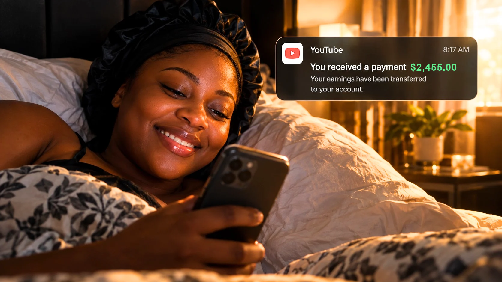 Wake up to YouTube earnings