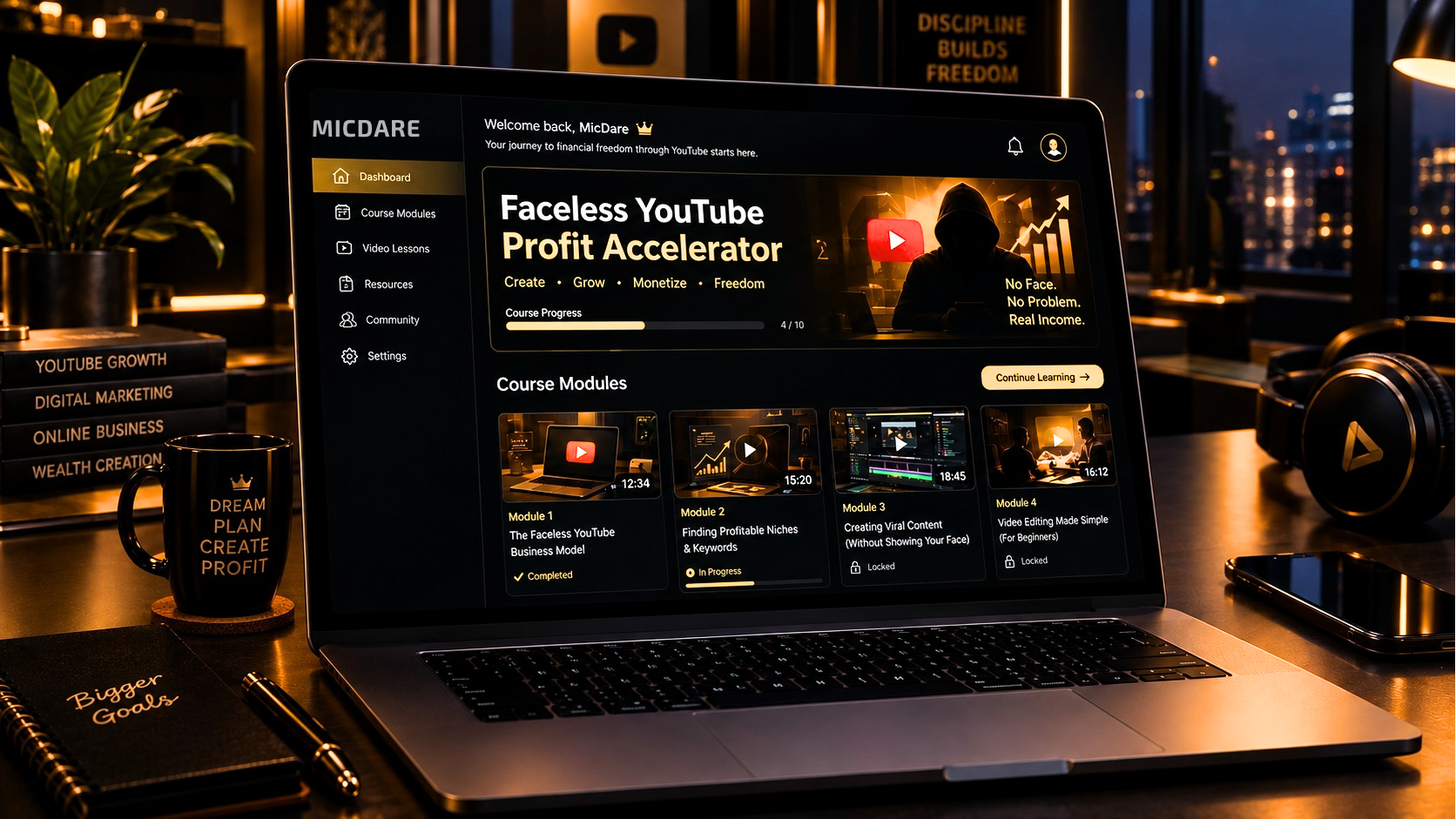 Course dashboard