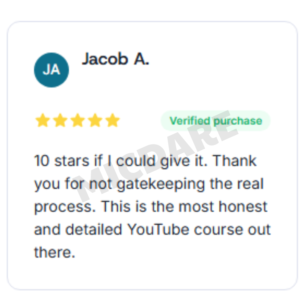 Student testimonial
