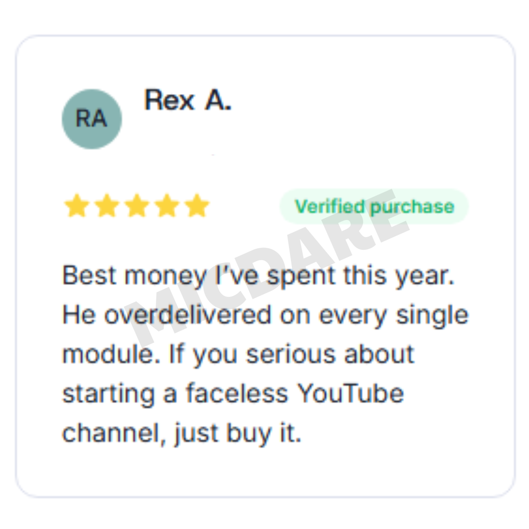 Student testimonial
