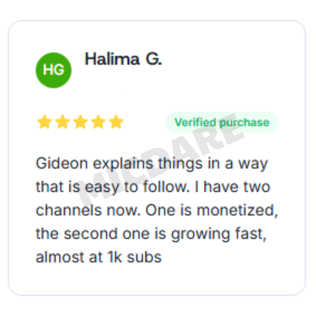 Student testimonial