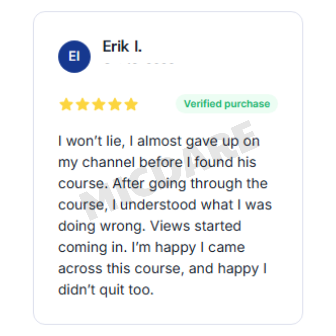 Student testimonial