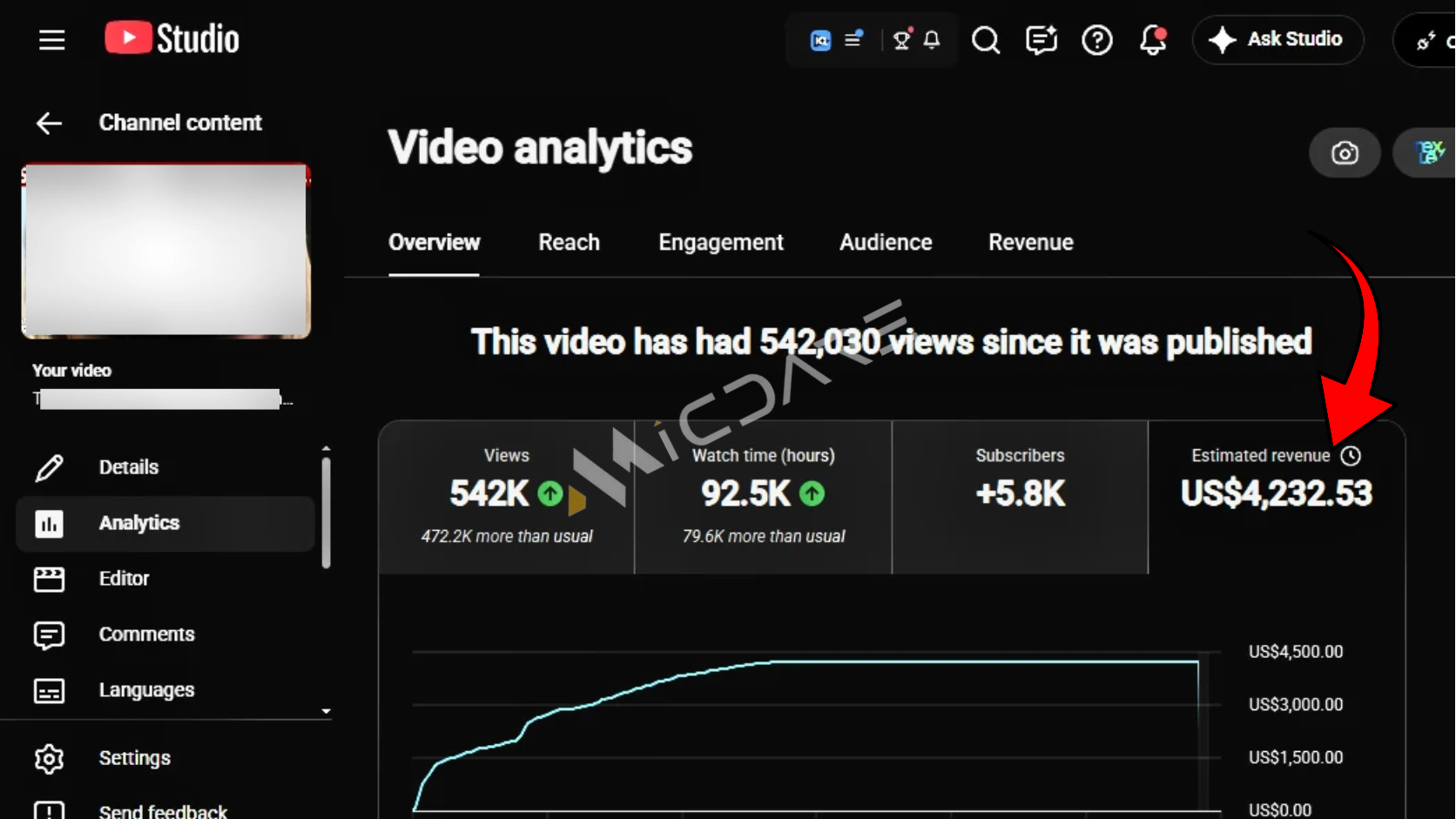 Single video $4,000 earning
